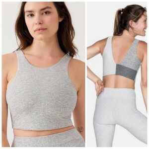 OUTDOOR VOICES Venus Colorblock Crop Top Sports Bra